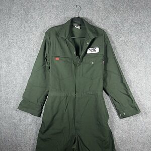 Workrite FR Nomex Coveralls Mens Flame Resistant Snap Workwear Green Size 42R